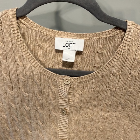 LOFT Cable Knit Cardigan - Picture 8 of 8